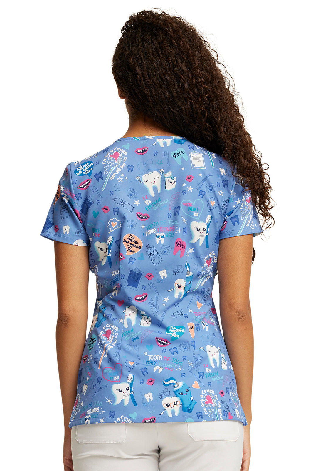 Fillings For You Scrub Top Women's Print Scrub Top Dickies   