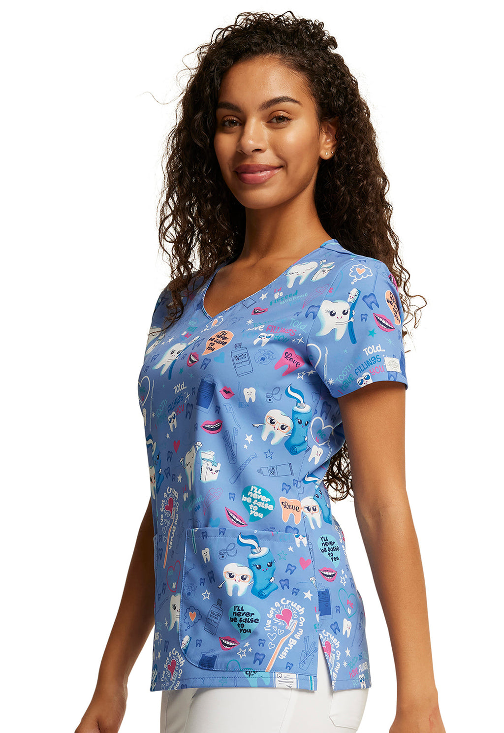 Fillings For You Scrub Top Women's Print Scrub Top Dickies   