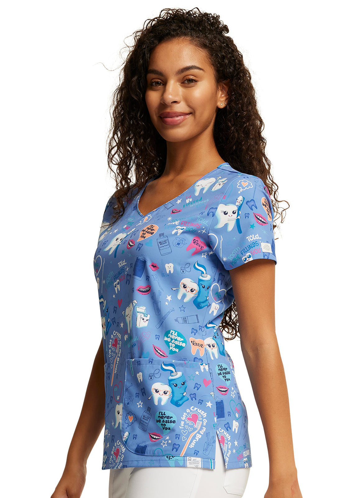 Fillings For You Scrub Top Women's Print Scrub Top Dickies   