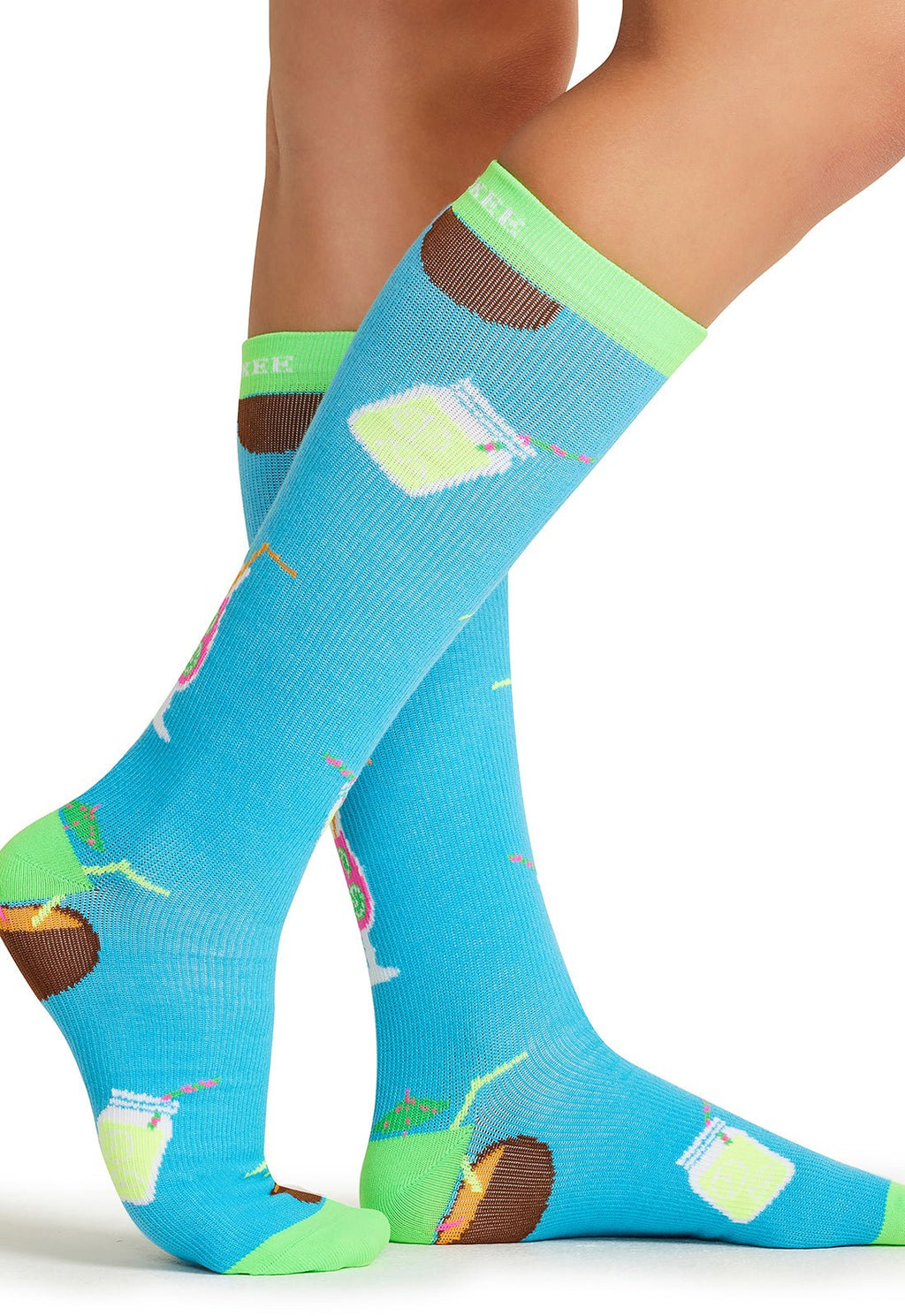 Drink Up Compression SocksCherokee LegwearPRINTSUPPORT-DRKUP