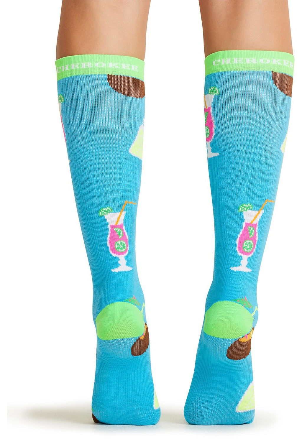 Drink Up Compression SocksCherokee LegwearPRINTSUPPORT-DRKUP