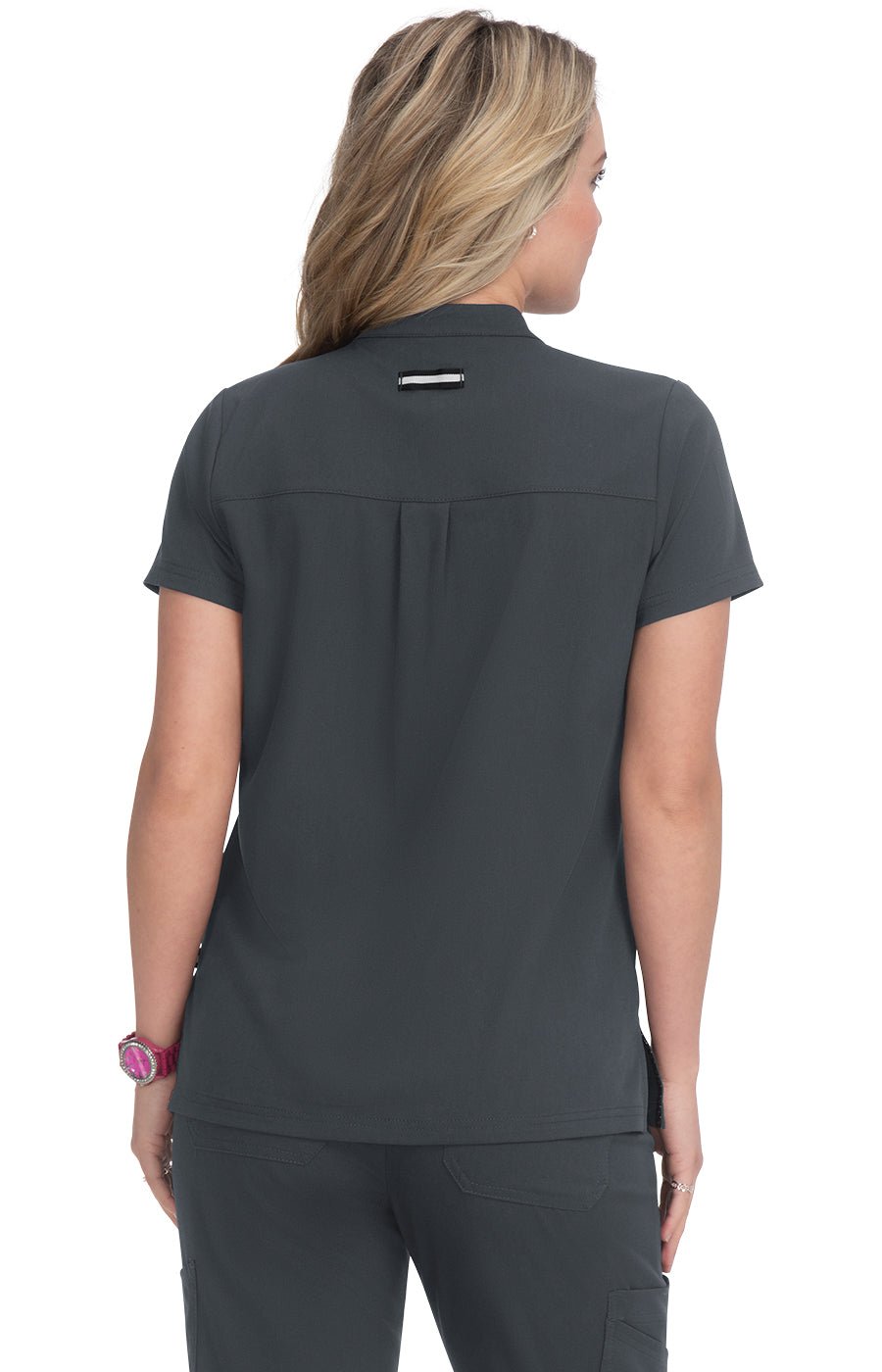 Driven Women's 4 - Pocket Mandarin Collar Scrub Topkoi Next Gen1081-Charcoal-XXS