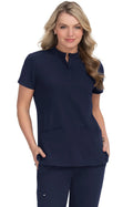 Driven Women's 4 - Pocket Mandarin Collar Scrub Topkoi Next Gen1081-NAVY-XXS