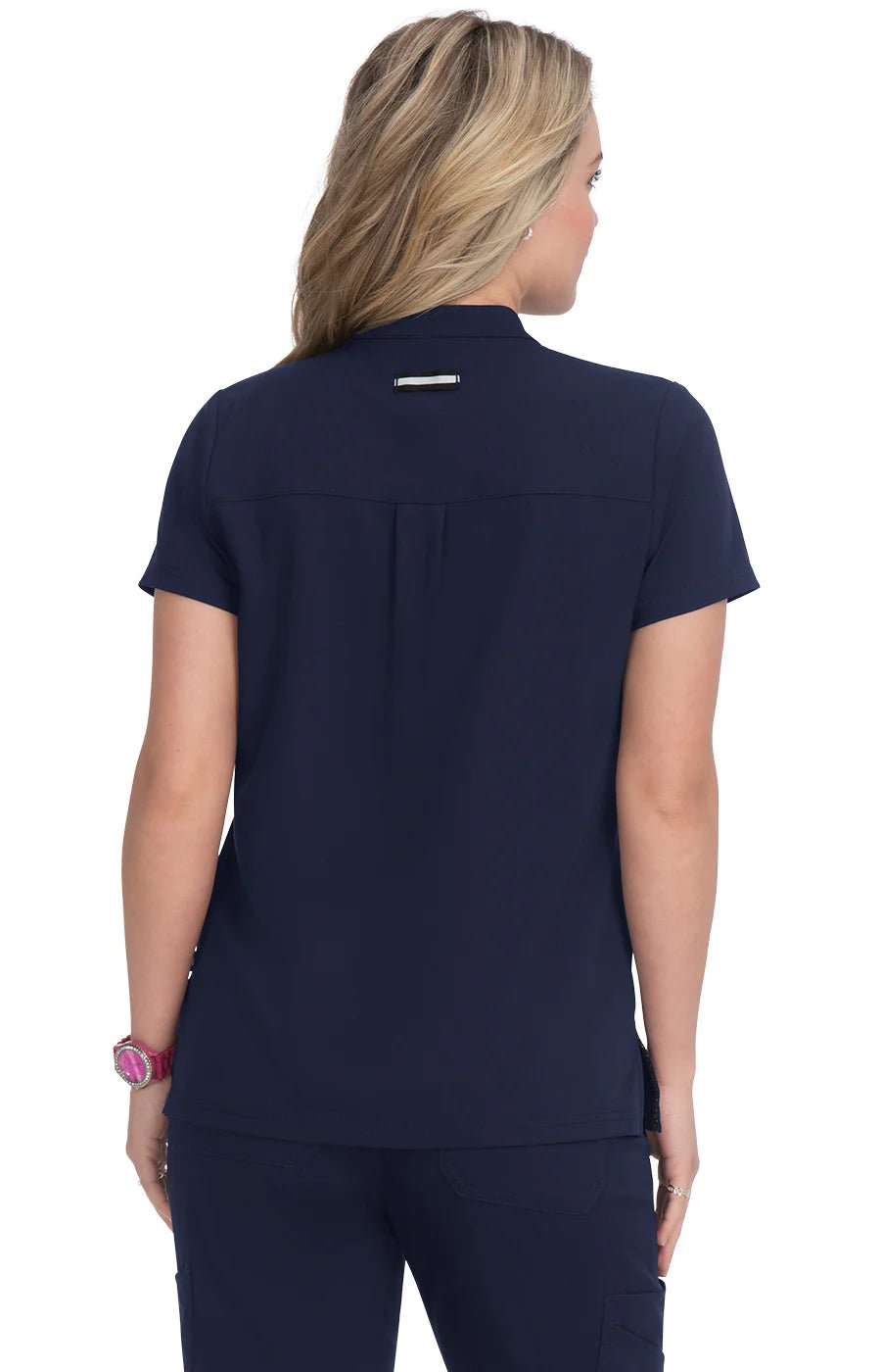 Driven Women's 4 - Pocket Mandarin Collar Scrub Topkoi Next Gen1081-NAVY-XXS
