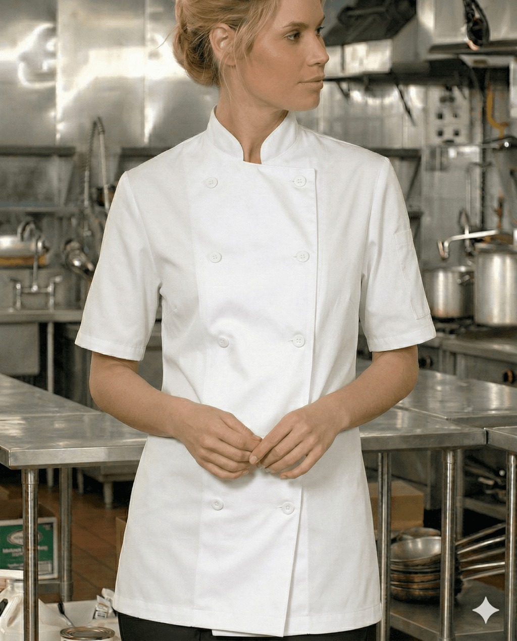 Econo Chef CoatPremium Uniforms5300SS-WHITE-XS