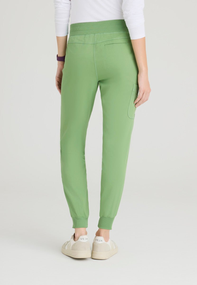 Eden Mid - Rise Jogger Scrub PantGrey's Anatomy Spandex StretchGRSP537-BASIL-XXS