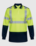 Front view OPUS EG108 EMS High-Vis Long Sleeve Safety Golf Shirt