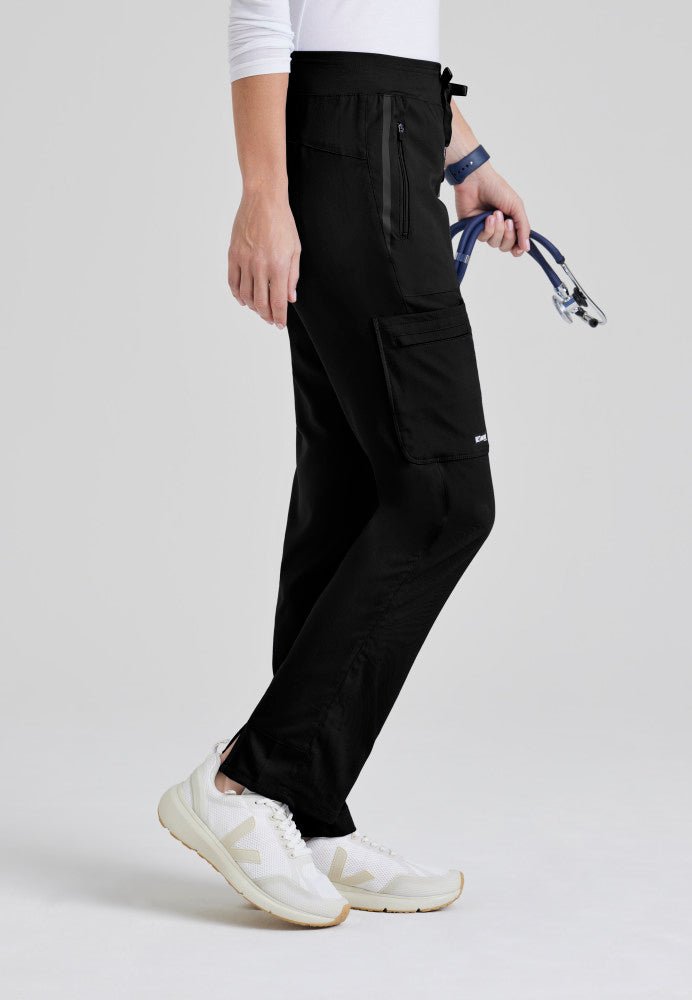 Elevate Low - Rise Straight Leg Scrub PantGrey's Anatomy Impact7228-BLACK-XXS