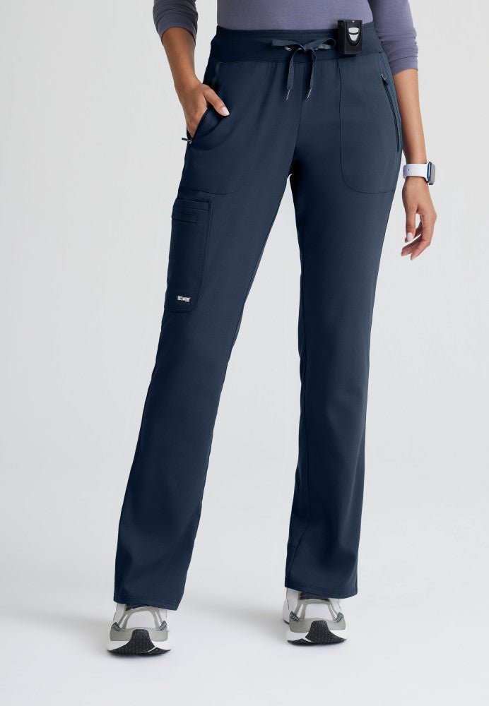 Elevate Low - Rise Straight Leg Scrub PantGrey's Anatomy Impact7228-STEEL-XXS