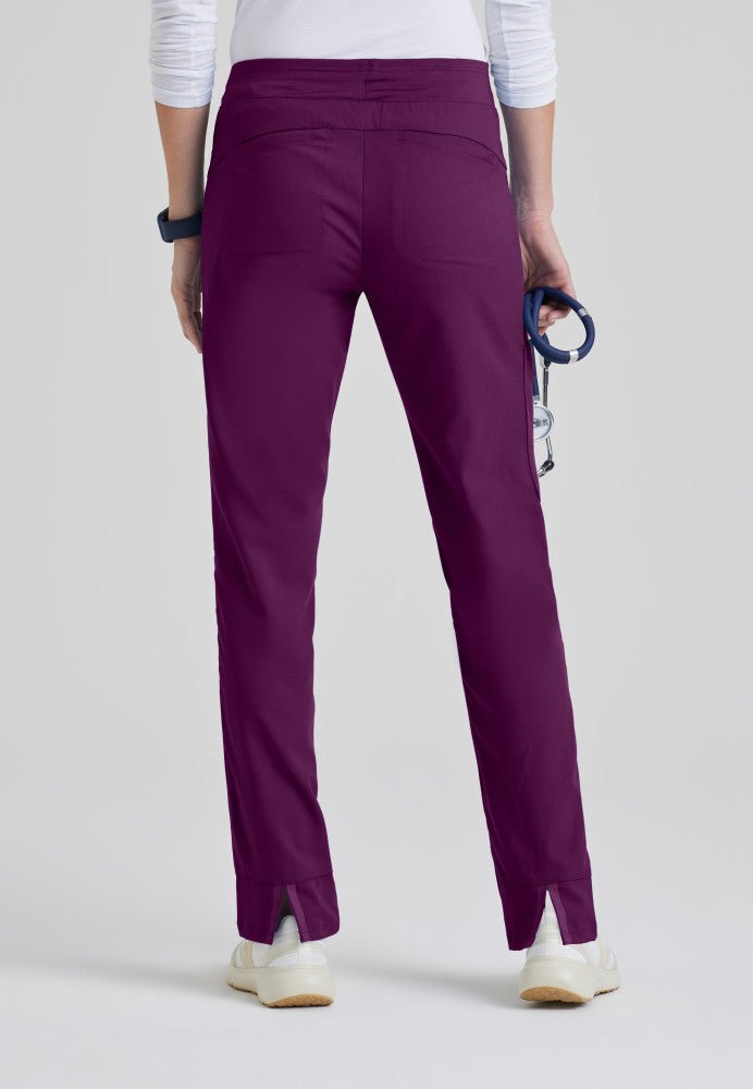 Elevate Low - Rise Straight Leg Scrub PantGrey's Anatomy Impact7228-WINE-XXS
