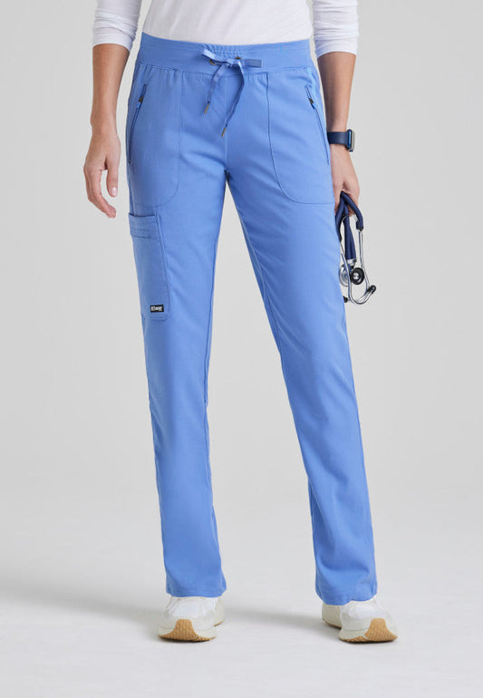 Grey's Anatomy Elevate Pant - 6 Pocket Scrub Pants Women's Scrub Pant Grey's Anatomy Impact Ceil Blue XXS 