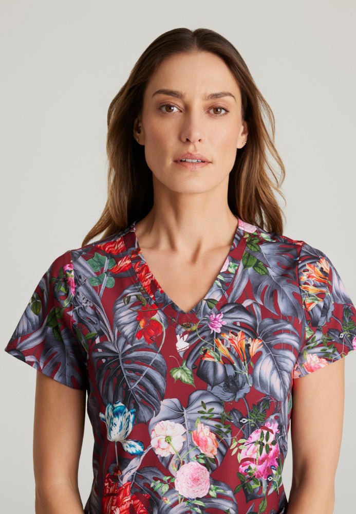 Ella Print Scrub TopGrey's AnatomyGRST154-PLGR-XS