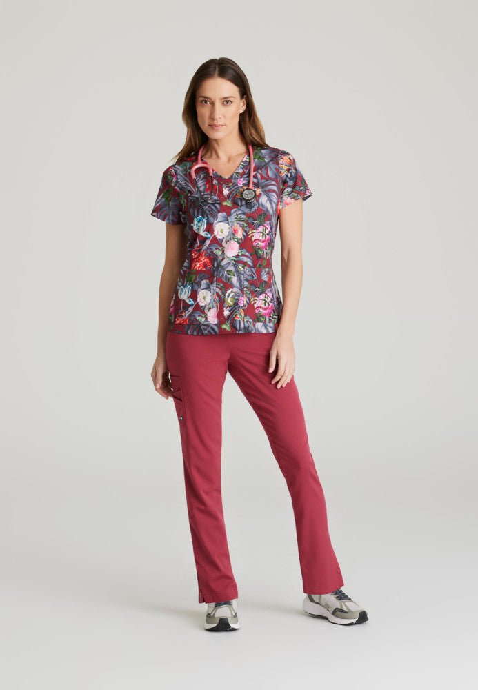 Ella Print Scrub TopGrey's AnatomyGRST154-PLGR-XS
