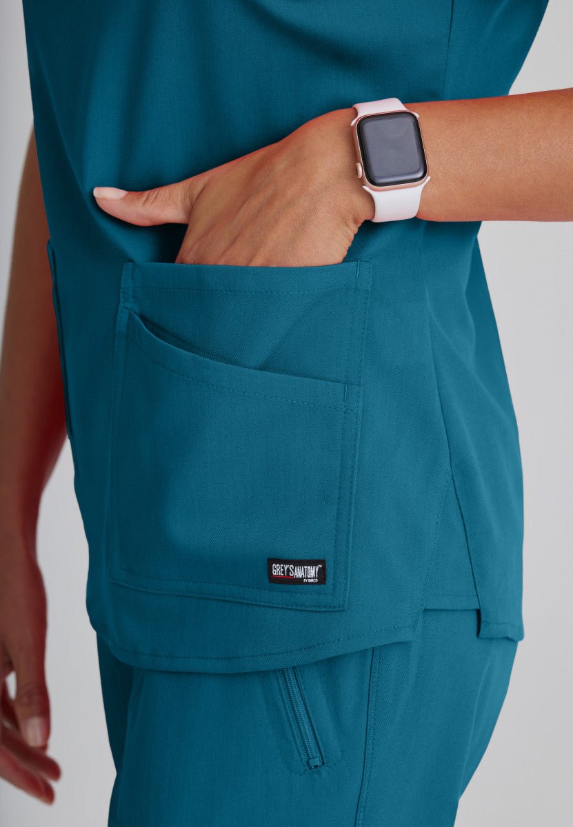Emma 4 - Pocket Scrub TopGrey's Anatomy Spandex StretchGRST011-BAHAMA-XXS