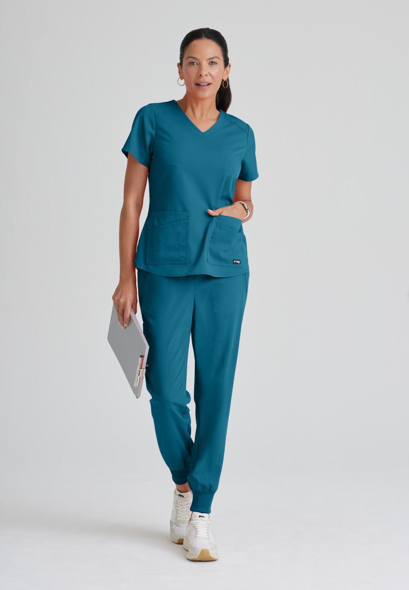 Emma 4 - Pocket Scrub TopGrey's Anatomy Spandex StretchGRST011-BAHAMA-XXS