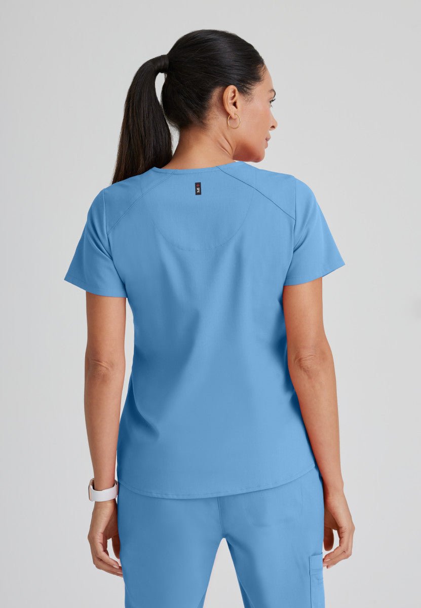 Emma 4 - Pocket Scrub TopGrey's Anatomy Spandex StretchGRST011-CEIL-XXS