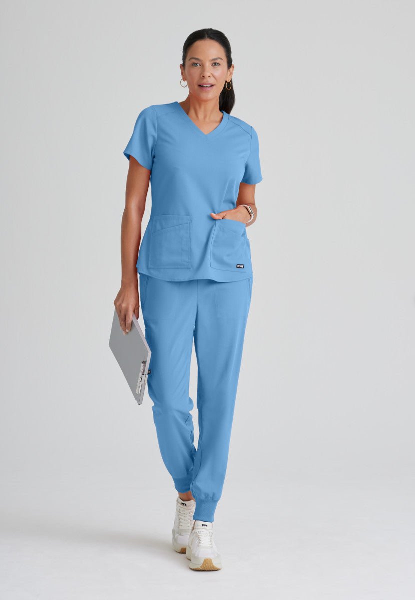 Emma 4 - Pocket Scrub TopGrey's Anatomy Spandex StretchGRST011-CEIL-XXS