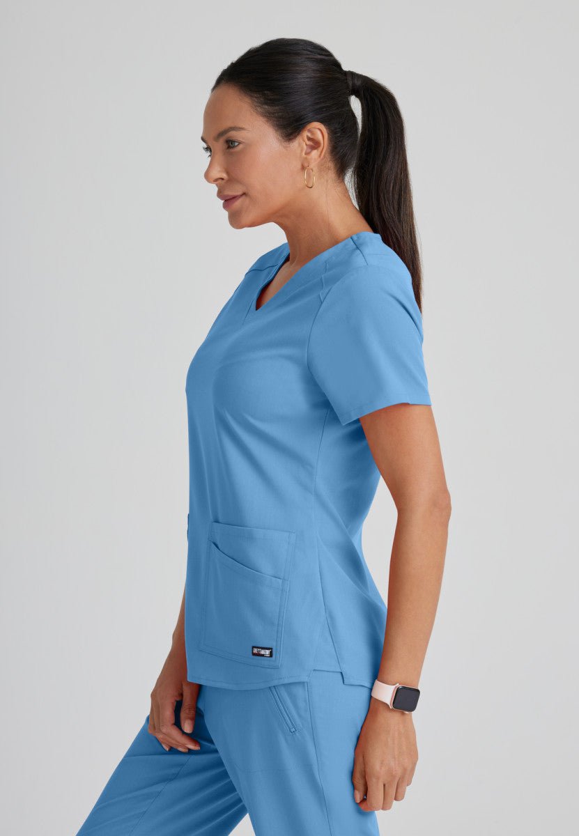 Emma 4 - Pocket Scrub TopGrey's Anatomy Spandex StretchGRST011-CEIL-XXS