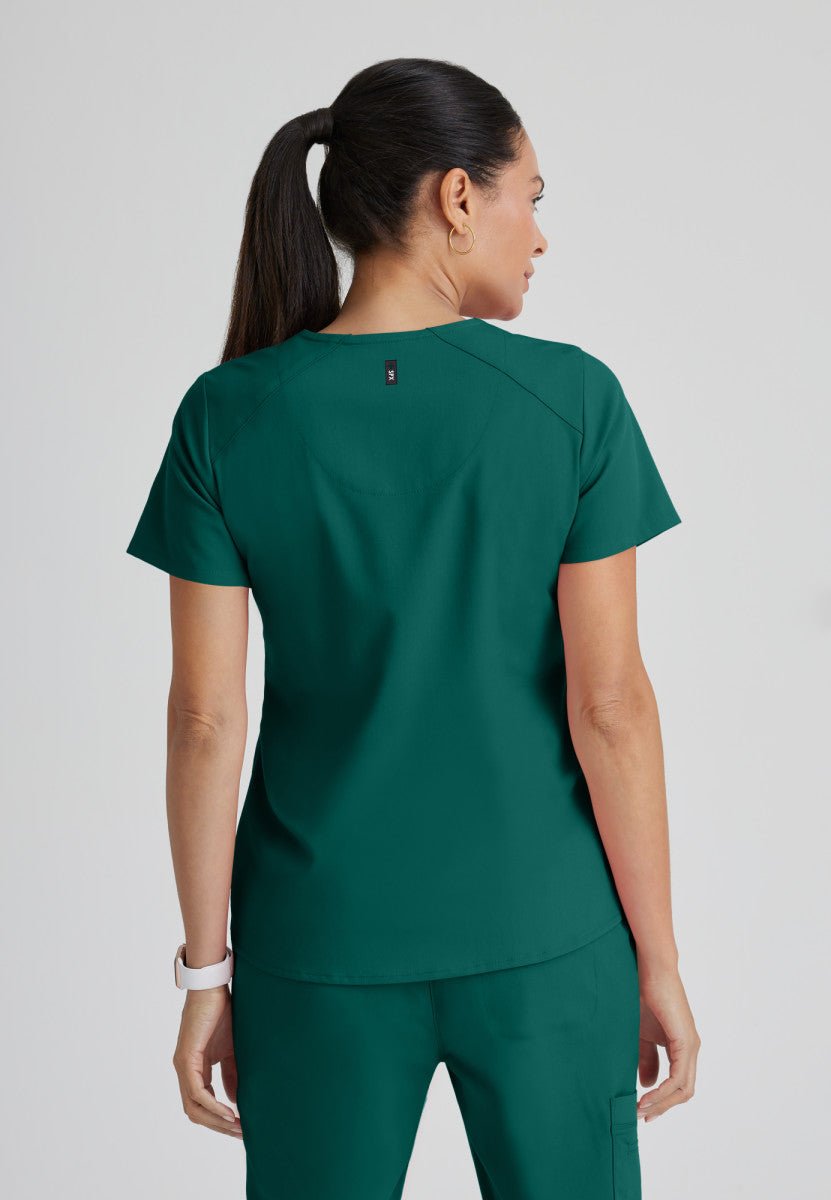 Emma 4 - Pocket Scrub TopGrey's Anatomy Spandex StretchGRST011-HUNTER-XXS