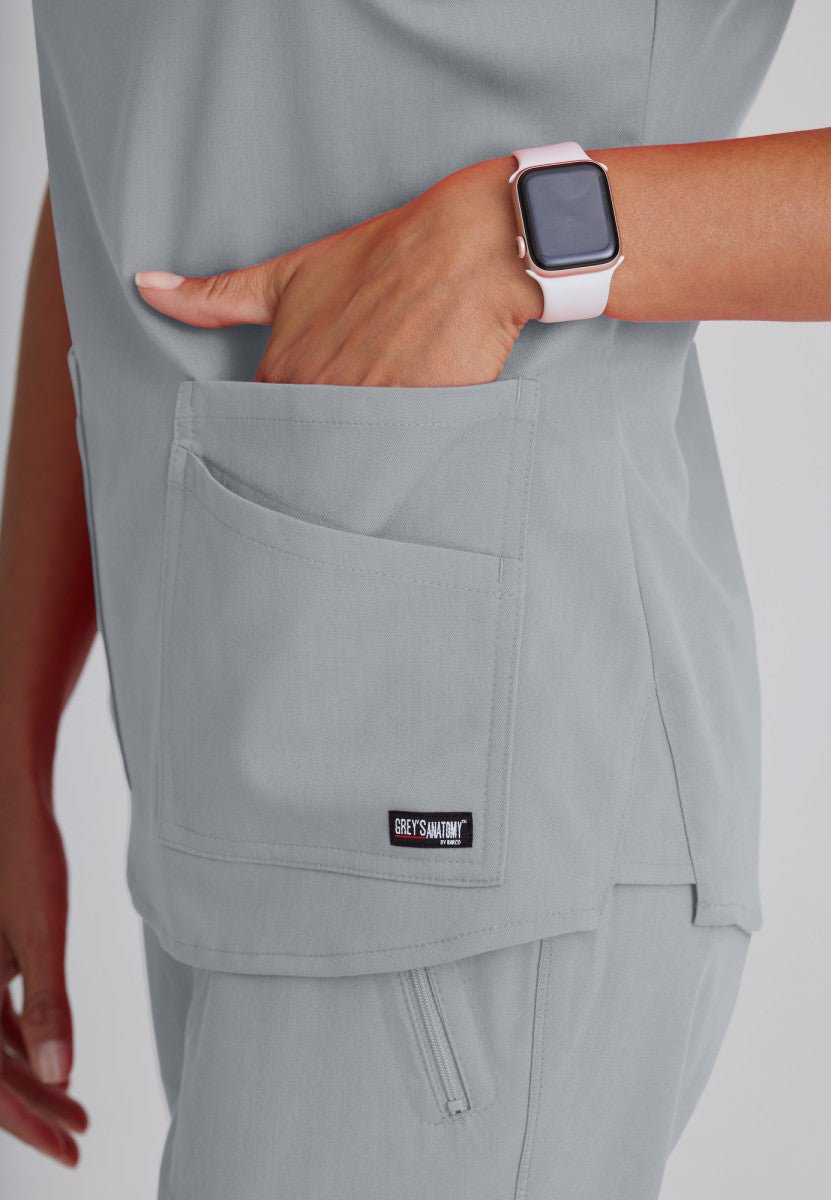 Emma 4 - Pocket Scrub TopGrey's Anatomy Spandex StretchGRST011-MOONSTRUCK-XXS
