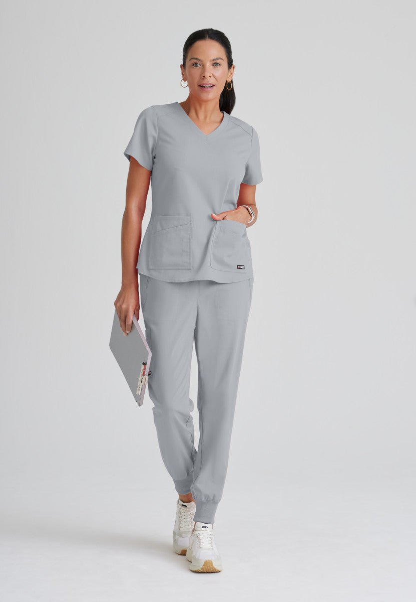 Emma 4 - Pocket Scrub TopGrey's Anatomy Spandex StretchGRST011-MOONSTRUCK-XXS