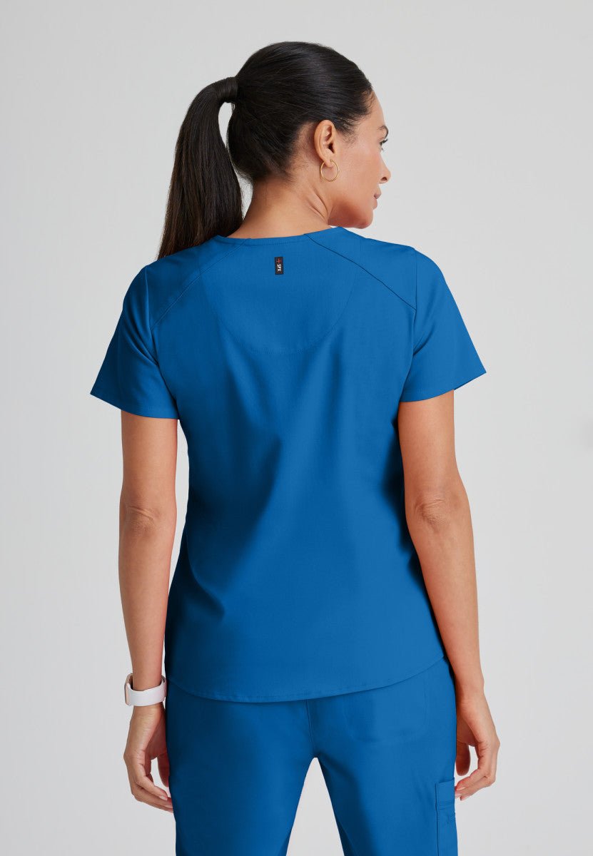 Emma 4 - Pocket Scrub TopGrey's Anatomy Spandex StretchGRST011-ROYAL-XXS