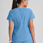 Grey's Anatomy Emma Top - 4 Pocket Scrub Top in Classic Colors Women's Scrub Top Grey's Anatomy Spandex Stretch   