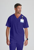 Evan 2 - Pocket Scrub TopGrey's Anatomy ClassicGRT091-PURPLE-XS