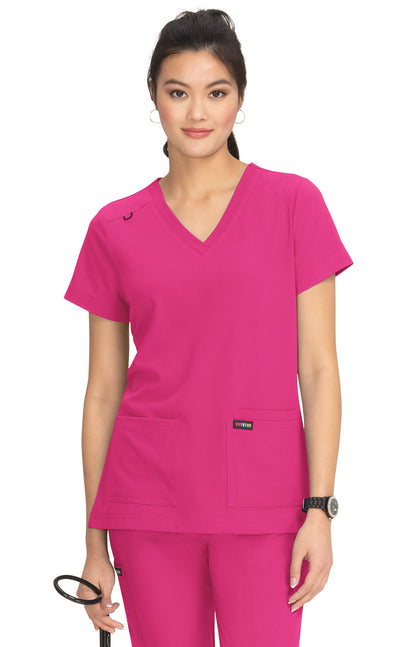 Koi - Luna Scrub Top Women's Scrub Top Koi Flamingo XS 