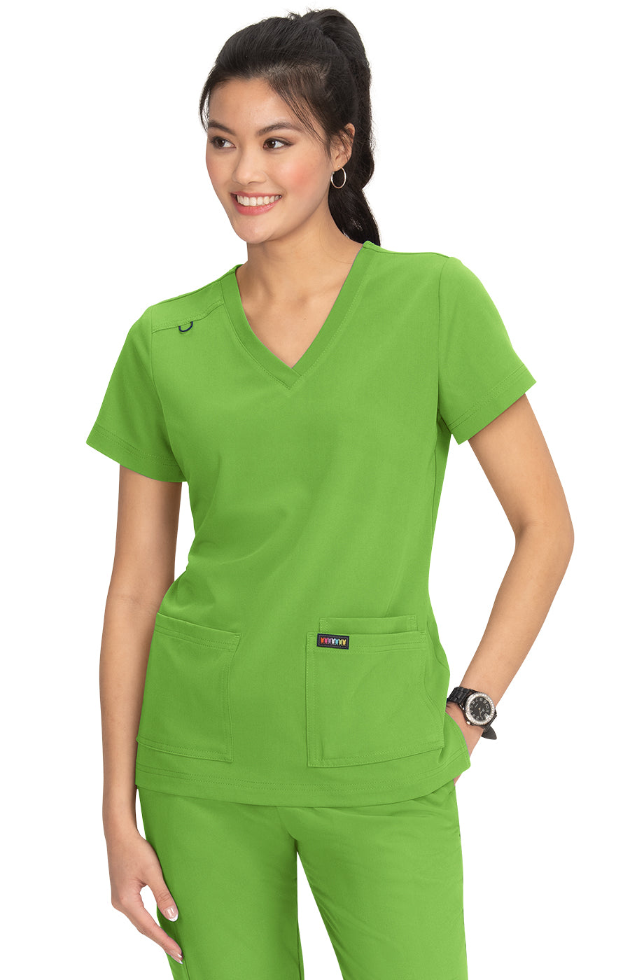 Luna Scrub Top Women's Scrub Top Koi Green Tea XXS