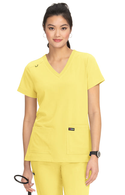 Koi - Luna Scrub Top Women's Scrub Top Koi Sunshine XXS