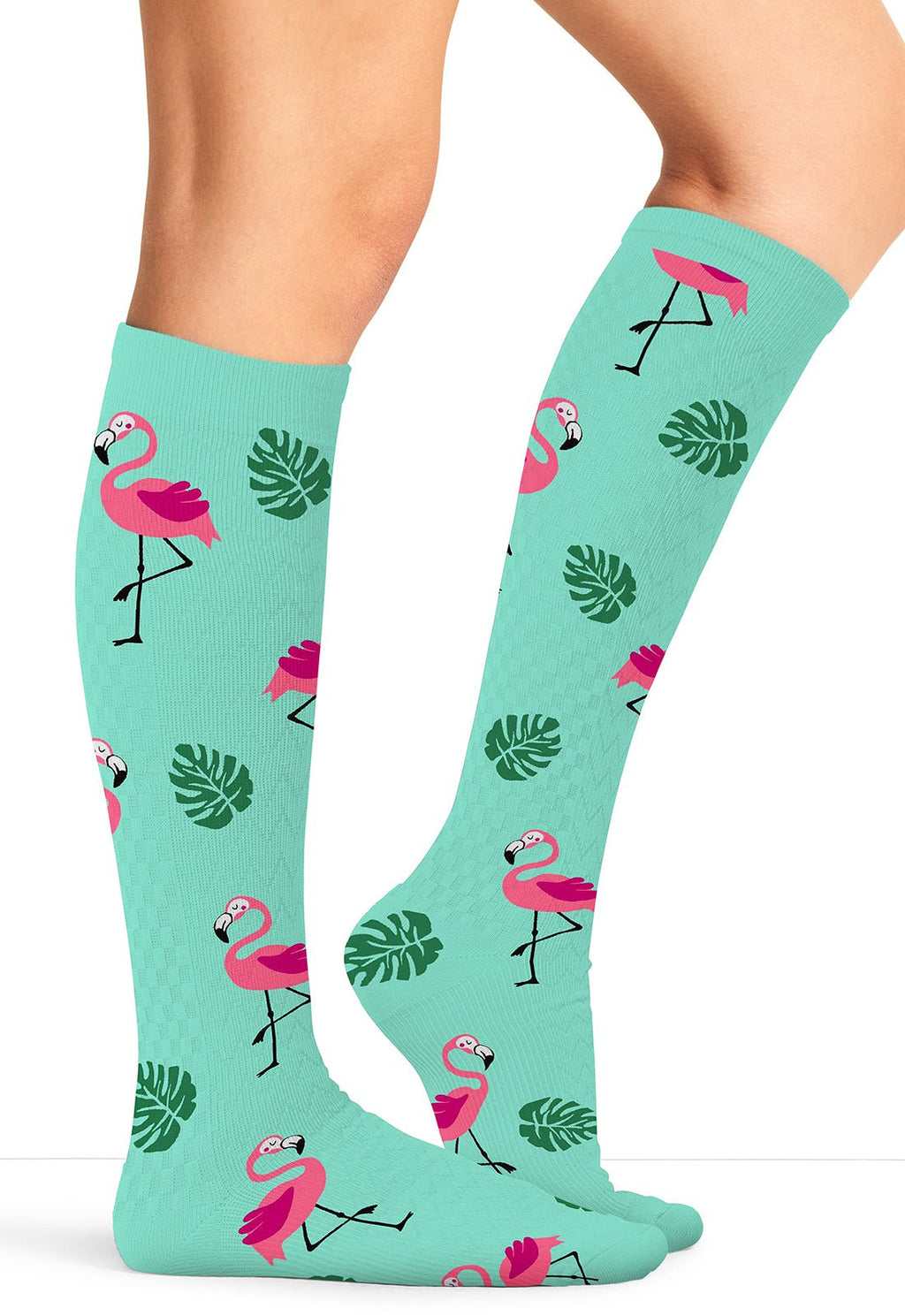 Flamingo Life Compression SocksCherokee LegwearPRINTSUPPORT-FLMLF-REG