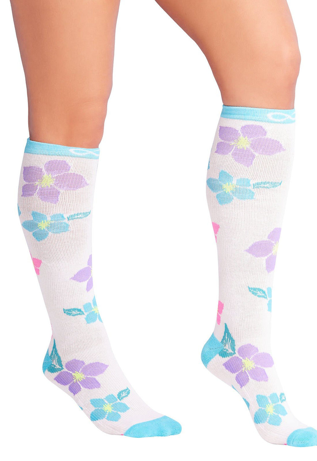Floral Fields - Knee High Compression SocksCherokee LegwearKICKSTART-MTRNS-6