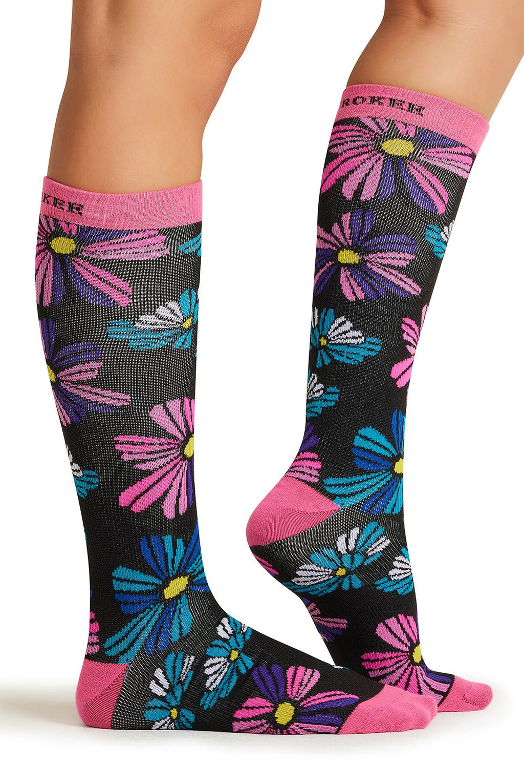 Floral Flashback Compression SocksCherokee LegwearPRINTSUPPORT-FLRFB-REG