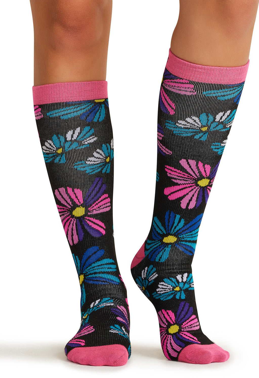 Floral Flashback Compression SocksCherokee LegwearPRINTSUPPORT-FLRFB-REG