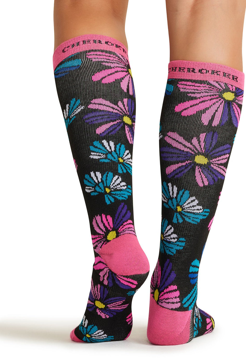 Floral Flashback Compression SocksCherokee LegwearPRINTSUPPORT-FLRFB-REG
