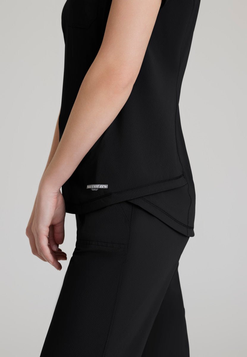 Flow 1 - Pocket Tulip Hem TopSkechers Slip - ins by BarcoSKT221-BLACK-XXS