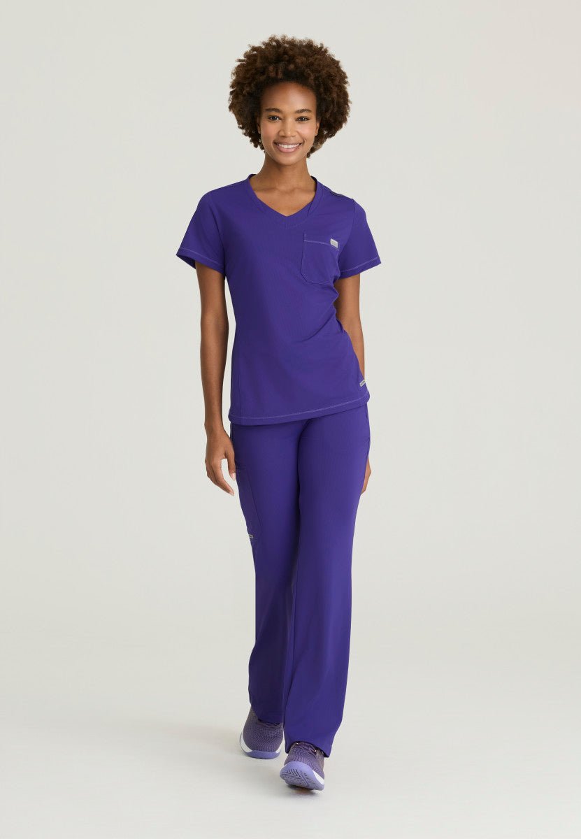 Skechers Slip-ins by Barco Flow Knit Scrub Top – Tulip Hem, 1
