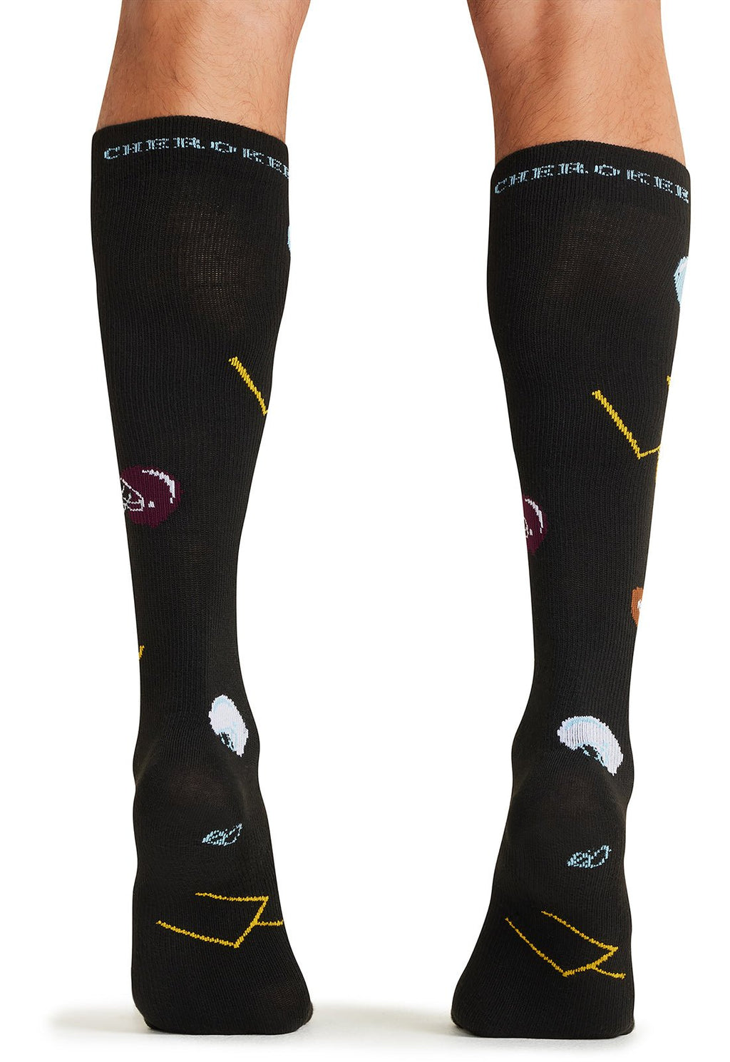 Football Fun - Men's Compression SocksCherokee LegwearMPRINTSUPPORT-FTBFN