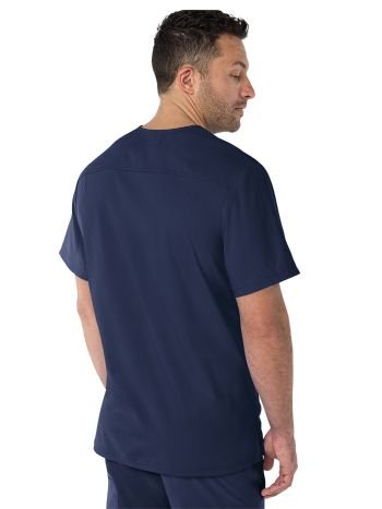 Force Men's Scrub Topkoi667-NAVY