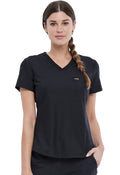 Form Tuckable Ultra - Stretch Scrub TopCherokee FormCK819-BLK-XXS