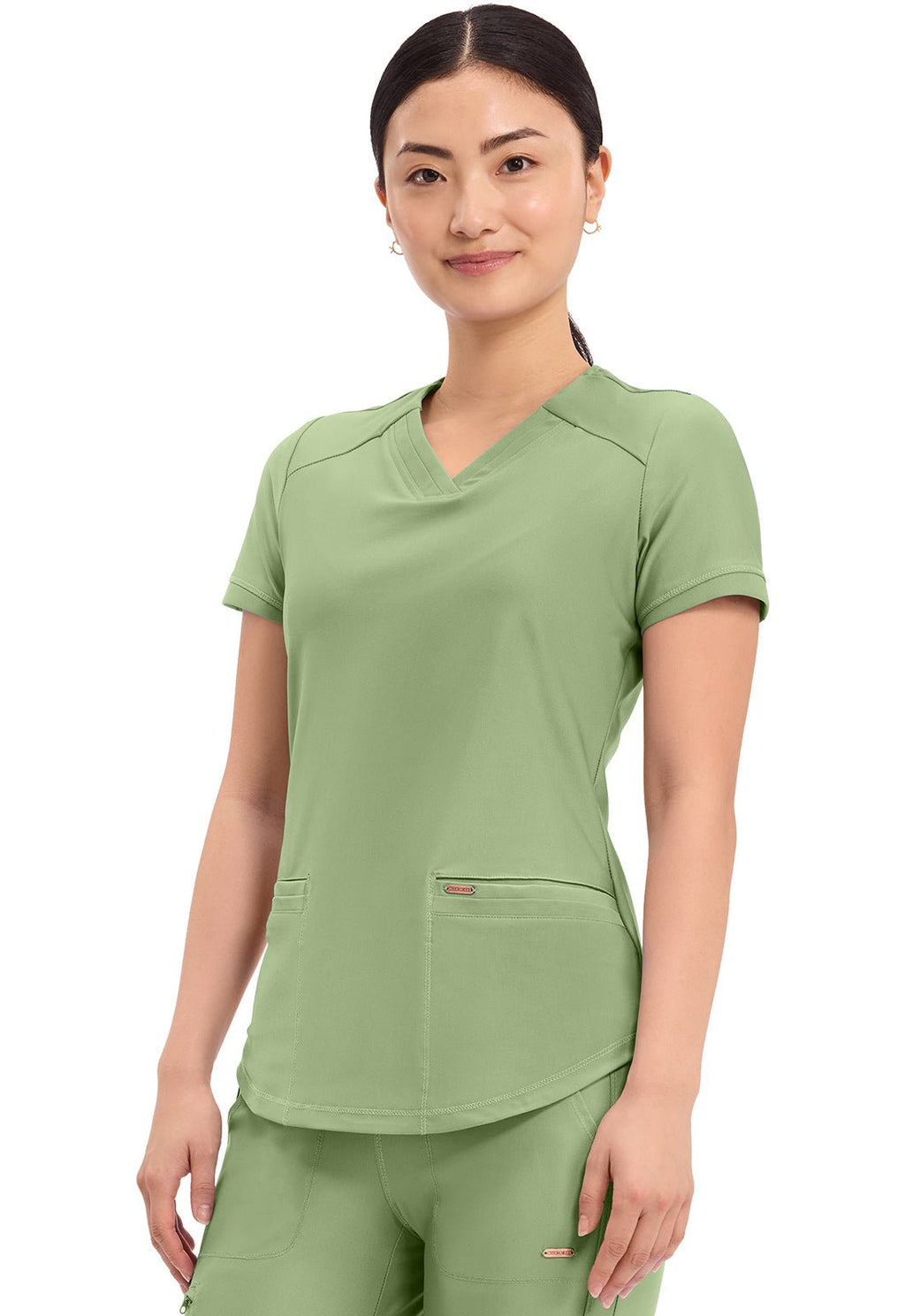 Form Ultra - Stretch Scrub TopCherokee FormCK840-BRSG-XXS