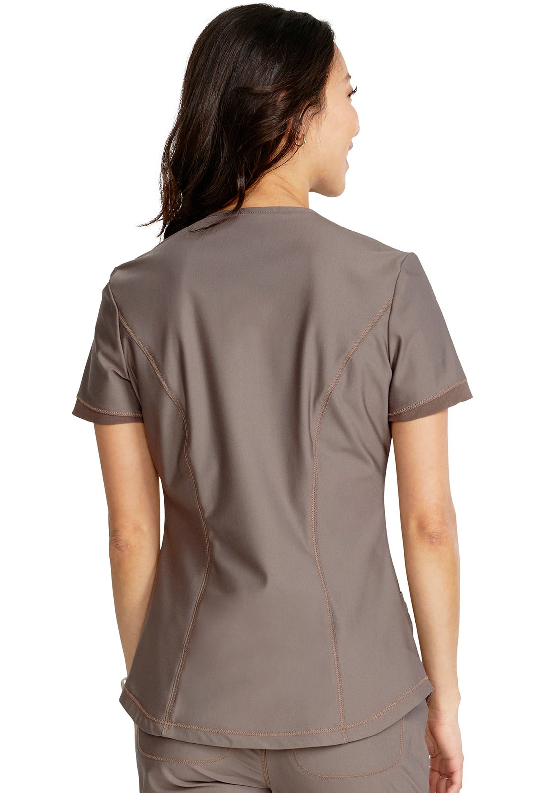 Form Ultra - Stretch Scrub TopCherokee FormCK840-IRON-XXS