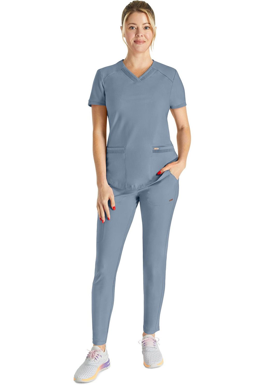 Form Ultra - Stretch Scrub TopCherokee FormCK840-OCEANASH-XXS
