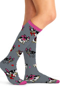 Frenchie Kiss Compression SocksCherokee LegwearPRINTSUPPORT-FRKSS-REG