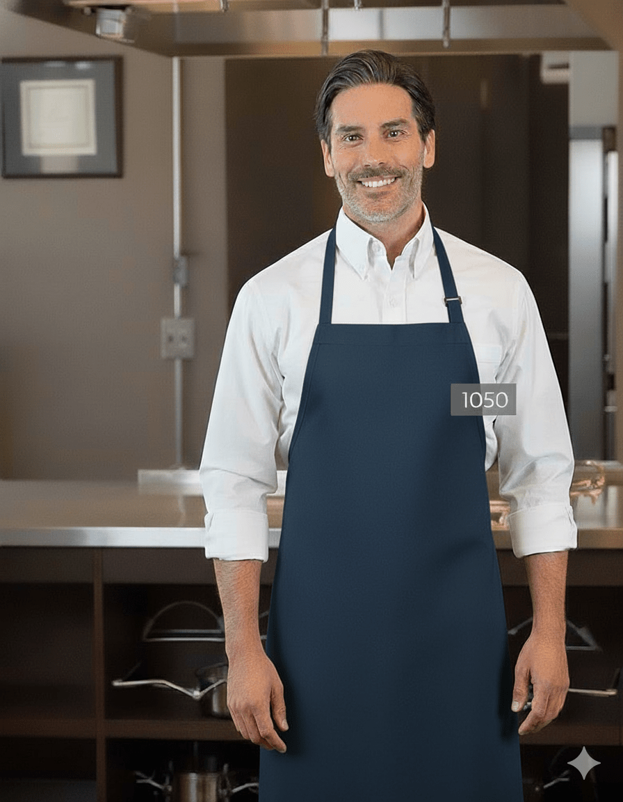 Full - Length Bib Apron with PocketsPremium Uniforms1050-NAVY