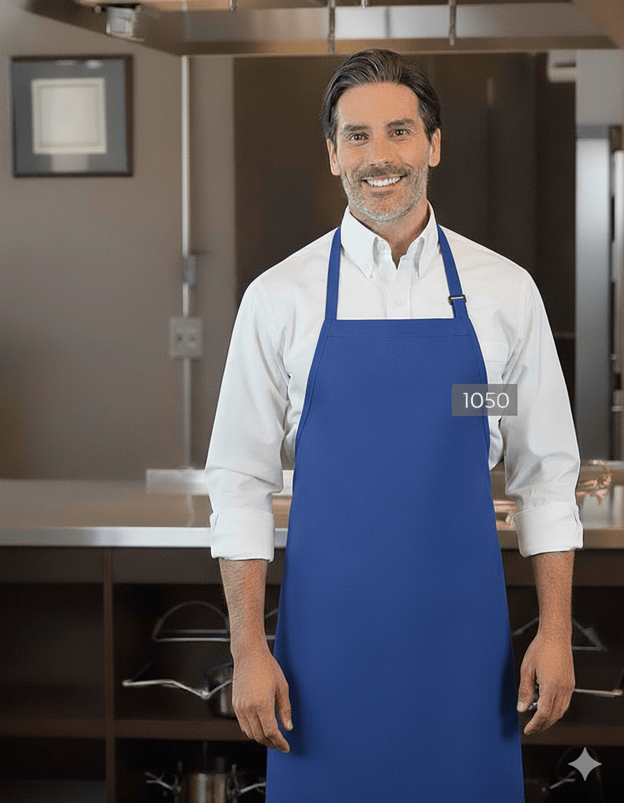 Full - Length Bib Apron with PocketsPremium Uniforms1050-ROYALBLUE
