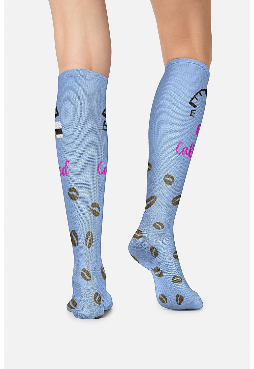 Fully Caffeinated Compression SocksCherokee LegwearPRINTSUPPORT-FLYCF-REG