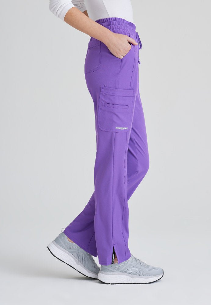 Gamma Mid - Rise Tapered Leg Scrub PantSkechers by BarcoSKP623-LILAC-XXS