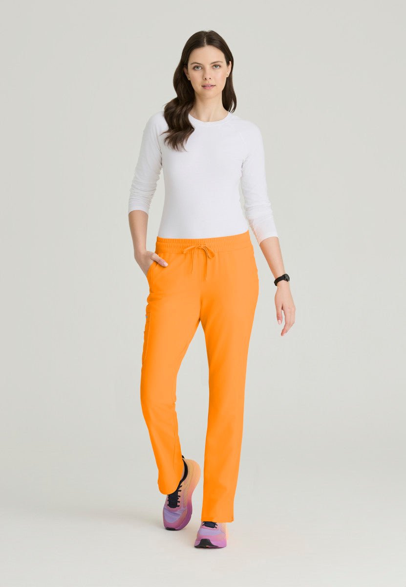 Gamma Mid - Rise Tapered Leg Scrub PantSkechers by BarcoSKP623-MERIGOLD-XXS